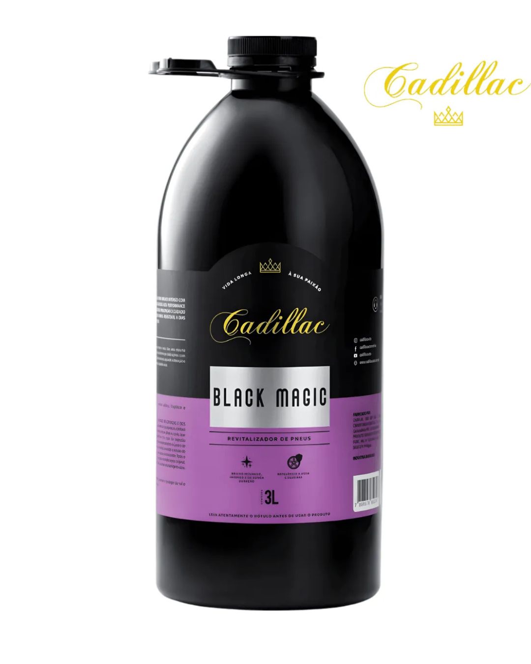 15518286316-black-magic-cadillac-revitalizador-de-pneus-3l-jpg-2.jpg BLACK MAGIC CADILLAC REVITALIZADOR DE PNEUS 3 L - Imagem 1