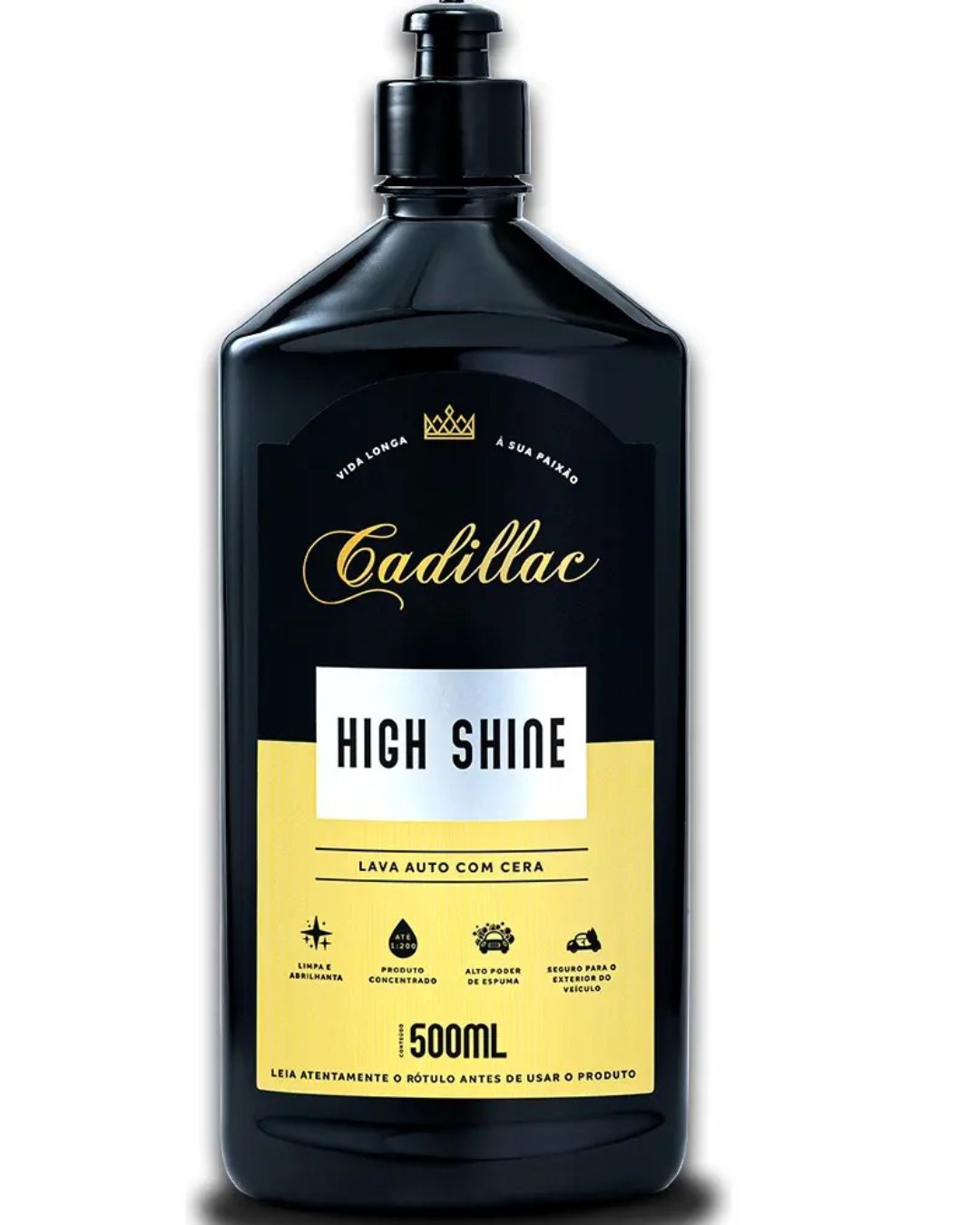 15524068287-high-shine-lava-auto-com-cera-cadillac-500ml-jpg.jpg HIGH SHINE LAVA AUTO COM CERA CADILLAC 500 ML - Imagem 1